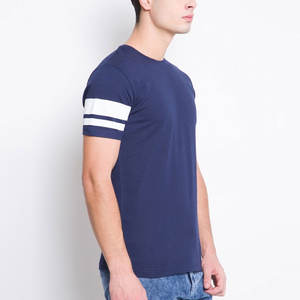 Camisetas de hombre de tamaño personalizado de bajo precio, ropa informal de moda de venta Premium, ropa de calle de punto de algodón 100% transpirable de secado rápido - Product Image 3