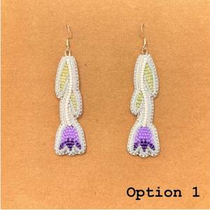 Pendientes de cuentas bohemias con flecos en cascada Andy de diseño turquesa, regalo de joyería único - Product Image 2