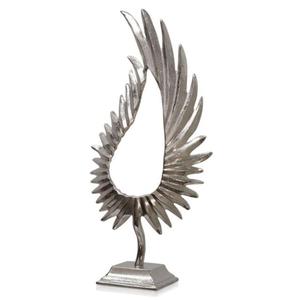 Idées de décoration pour la maison Feuille de métal Accent Figure Intérieur Home Office Salon Chambre Métal Artisanat Abstrait Argent Sculpture Dernières - Product Image 1
