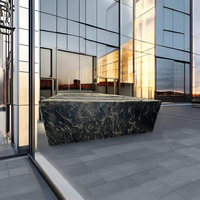 Dalles de granit naturel indien G664 Absolute Black, grandes dalles de pierre pour projets, finition polie moderne, marque Stonex