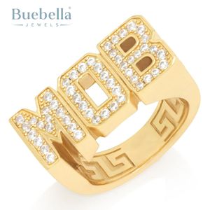 Anillo de fiesta para hombre de oro blanco sólido de 14K Original chapado en oro de 18K con moissanita de calidad VVS estilo Hip Hop para hombre y mujer - Product Image 1