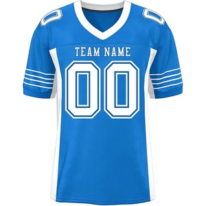 Maillots de football brodés classiques Lettrage cousu d'inspiration rétro Coupe surdimensionnée Idéal pour Streetwear et uniformes d'équipe - Product Image 3
