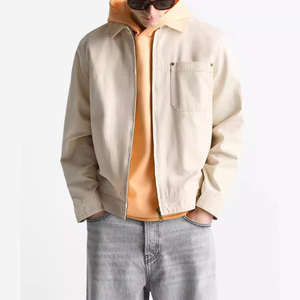 Chaqueta de lana de invierno resistente al agua duradera para hombres Calidez superior con forro de felpa Ropa de abrigo de lona interior - Product Image 1