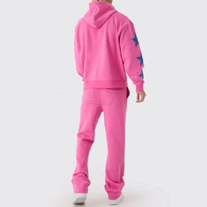 Personnalisé de haute qualité Vintage délavé à l'acide Jogger Sun Faded survêtement pour hommes impression lourde survêtement décontracté pour l'hiver - Product Image 2