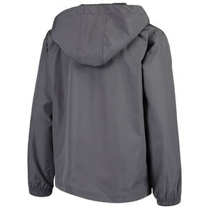 Chaqueta cortavientos impermeable para hombre hecha con capa de malla interior de nailon suave con rejillas de ventilación con cremallera y chaqueta con capucha para hombre - Product Image 3