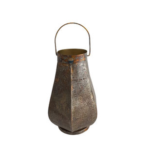 Lanterne décorative en métal de Noël couleur dorée pour la maison et l'éclairage de mariage décoration lanterne suspendue faite à la main en vrac - Product Image 4