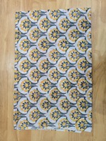 Tissu en coton jaune à motifs floraux imprimés à la main, écologique, séchage rapide, textile botanique indien fait main pour robes, sacs, rideaux et décoration intérieure