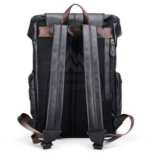 Sac à dos en cuir personnalisé pour hommes et femmes, meilleur prix de gros, sac à dos en cuir léger - Product Image 2