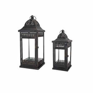 Lanterne à bougie en métal de style moderne, lanterne suspendue décorative, porte-bougie pour Noël, salon, jardin, décoration de la maison - Product Image 3