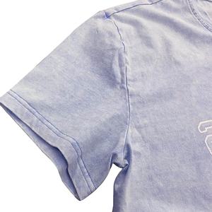 T-shirt oversize délavé à l'acide pour homme, unisexe, Vintage, délavé à la pierre - Product Image 3