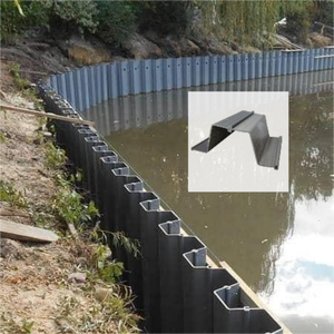 PVC-plateaupalen, hoogwaardige kunststof plateaupalen voor kustbescherming, OEM leverancier van vinyl plateaupalen, China - Product Image 1