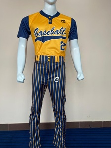 เครื่องแบบเสื้อเบสบอลผ้าโพลีเอสเตอร์แบบปรับแต่งได้ครึ่งแขน - Product Image 3