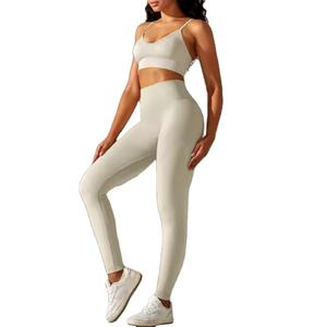 Nouvelle collection en gros : Ensemble de sport sans couture taille haute pour le fitness, le yoga et l'entraînement – Modèle 2026 - Product Image 4