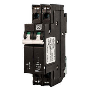 Interruptor de Circuito en Miniatura Bipolar Midnite MNEPV20-600-2PP 600VDC 3000 AIC Montaje en Riel DIN Cobre - Product Image 1