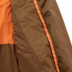 Upland bolsillos delanteros grandes impermeable transpirable Pro caza chaqueta de jabalí a prueba de viento tela cremallera agujeros de drenaje calentador caza - Product Image 5