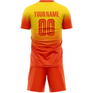 เสื้อฟุตบอลผ้าโพลีเอสเตอร์พิมพ์ลายแบบระเหิด100% สินค้ามาใหม่ชุดทีมคุณภาพสูงสั่งทำได้ - Product Image 6