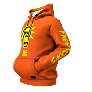 Vente en gros de sweat-shirt à capuche 220g respirant de haute qualité en polaire polyester personnalisé confortable pour hommes - Product Image 2