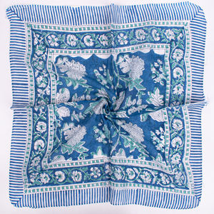 Bandana multifonction en tissu de coton doux, respirant, écologique, imprimé floral de haute qualité, pour la mode, le couvre-tête et la protection du visage - Product Image 4