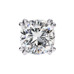 Boucles d'oreilles en diamant pour femmes personnalisées en gros Moissanite VVS taille coussin avec clou en or véritable bijoux fins - Product Image 5