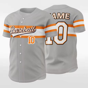 Maillot de baseball en matériau respirant et durable, séchage rapide, logo personnalisé, antibactérien, évacuation de l'humidité, unisexe, adulte, nom d'équipe personnalisé - Product Image 2