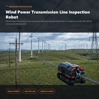 Robot d'inspection des lignes de transmission d'énergie éolienne pour les parcs éoliens à distance