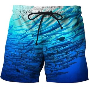 Short de gymnastique en maille imprimé d'été avec logo personnalisé de haute qualité Short de sport pour hommes en maille de basket-ball de plage et de sublimation en polyester - Product Image 5