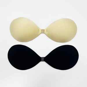 Sujetador deportivo de silicona transpirable inalámbrico Diseño sin tirantes sin rastro con pezones sin costuras Tallas grandes de punto Estilo diario Adultos - Product Image 1