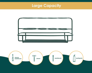 Porte-brosse à dents en acier inoxydable de la meilleure qualité Porte-brosse à dents de luxe Porte-gobelet de salle de bain à bas prix - Product Image 3