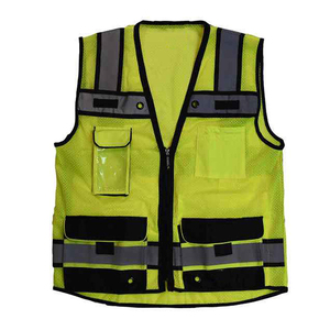 Chaleco de Seguridad Reflectante de Alta Visibilidad ANSI Clase 1, Ajustable, con Luz LED Intermitente, Impermeable, Logotipo Personalizado, Color Personalizado, Tallas Grandes, Ropa de Trabajo para Hombre - Product Image 5
