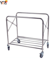 Chariot de tri à linge pliant de type X panier à linge chariot de ménage chariot à linge chariot pour l'industrie/hôtel/maison