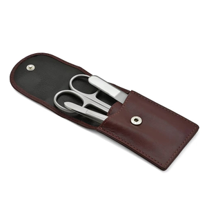 Kit professionnel de manucure en acier inoxydable avec ciseaux, lime à ongles et pincettes pour adultes, style classique - Product Image 2