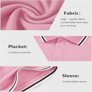 Camiseta Polo Unisex Barata, Camisetas Polo de Hombre de Felpa OEM Baratas al por Mayor - Product Image 5