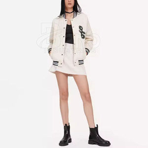 Chaqueta Universitaria de Punto Satinado con Logotipo Personalizado, Superventas, 100% Algodón, Invierno, Alta Calidad - Product Image 3