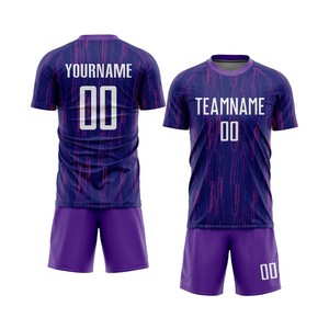 Fournisseur en gros d'uniformes de football personnalisés par sublimation, directement de l'usine, 100% polyester, manches courtes, personnalisation de la marque, support à l'exportation - Product Image 4