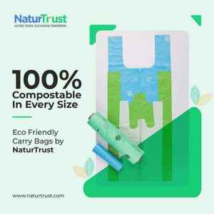 Sacs de fécule de maïs réutilisables élégants imprimés sur mesure Emballage durable écologique Meilleures offres en Inde Abordable et durable - Product Image 2