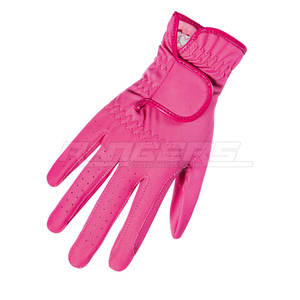 Gants d'équitation OEM roses pour cavalières Qualité supérieure Bas quantité minimale de commande Logo personnalisé Gants d'équitation Fabricant direct d'usine - Product Image 4