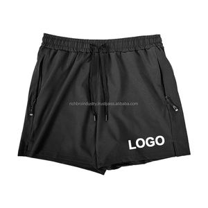 Nuevos pantalones cortos informales para correr 100% poliéster secado rápido transpirable fresco cremallera bolsillos dibujos animados atléticos corredores Bottoms - Product Image 2