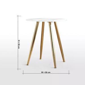 Produits très vendus Table d'appoint ronde en métal à 4 pieds Table en métal pour événements et décoration de la maison Hôtels - Product Image 1