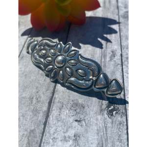 Barrette à cheveux élégante vintage pour filles Alex Sanchez, en alliage d'argent sterling, pince à cheveux pour fête, Noël, personnalisable, emballage cartonné - Product Image 3