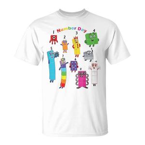 T-shirt Giornata dei Numeri Felici con Numberblock per Uso Promozionale - Product Image 1
