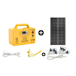 New 30 Wát năng lượng mặt trời Máy phát điện DC 12V Hệ thống chiếu sáng với 6 bóng đèn LED năng lượng mặt trời năng lượng ngân hàng điện xách tay năng lượng mặt trời Máy phát điện với LED ánh sáng - Product Image 2