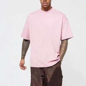 T-shirt pour homme à col rond, qualité de luxe, 100% coton, logo personnalisé, style streetwear, impression surdimensionnée, t-shirt vierge pour homme - Product Image 1