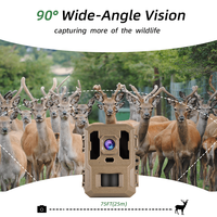 Caméra de chasse WiFi solaire Sensvision 4K 64MP avec vision nocturne, étanche IP66, pour la faune en extérieur, grand angle 100°