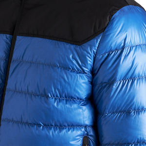 Men's Quilted Padded Hooded Jacket for Winter High Neck Zipper with Elasticated Cuffs and Removable Hoodie <b>Bubble</b> <b>Coat</b> - Product Image 3