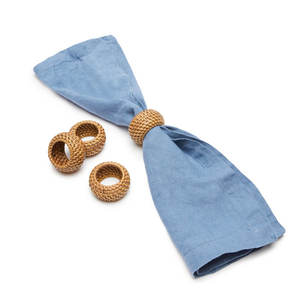 Ensemble de ronds de serviette décoratifs faits à la main pour table à manger de mariage accessoires de table de luxe pour événements de fête - Product Image 5