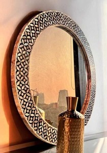 Best Selling Indian Handmade Modern Style <b>Wall</b> <b>Mirror</b> High Quality Mother Pearl Inlay Decorative Frame Luxury Home Decor - Product Image 3
