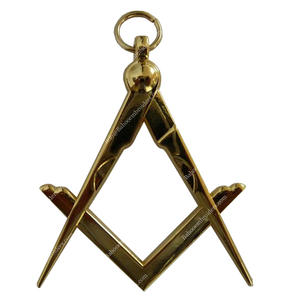 MAÇONNIQUE REGALIA BIJOU EN DORÉ POUR MAÎTRE Écharpe DE RITE TRADITIONNEL FRANÇAIS - Product Image 1