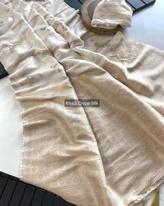 Sari de diseñador de aspecto rico de Color blanco, la última blusa elegante de Sari real exclusiva, ropa de fiesta étnica nupcial de calidad Premium para mujer - Product Image 2