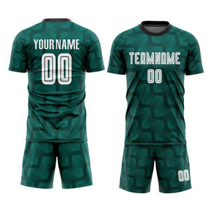 Venta caliente nuevo diseño Color sólido fútbol Jersey logotipo personalizado impresión Digital puntos traje sublimado fútbol Jersey para niños - Product Image 5