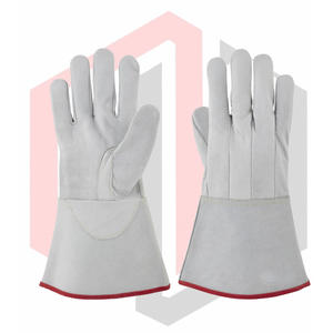 ถุงมือหนังวัวแท้คุณภาพสูง ป้องกันไฟฟ้าสถิต ทนต่อการฉีกขาด หนา 7 ออนซ์ สำหรับงานเชื่อม - Product Image 1